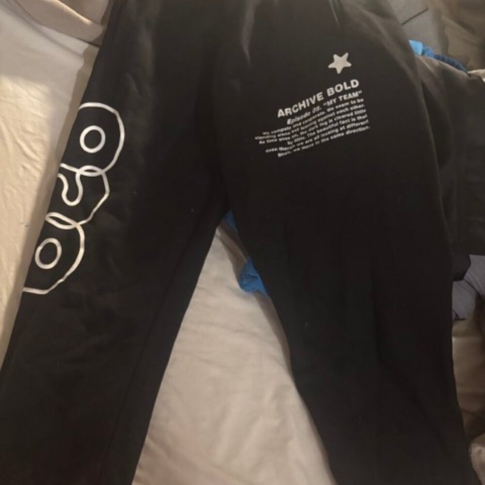 MUSINSA 939 ARCHIVE BOLD BLACK / WHITE SWEATPANTS